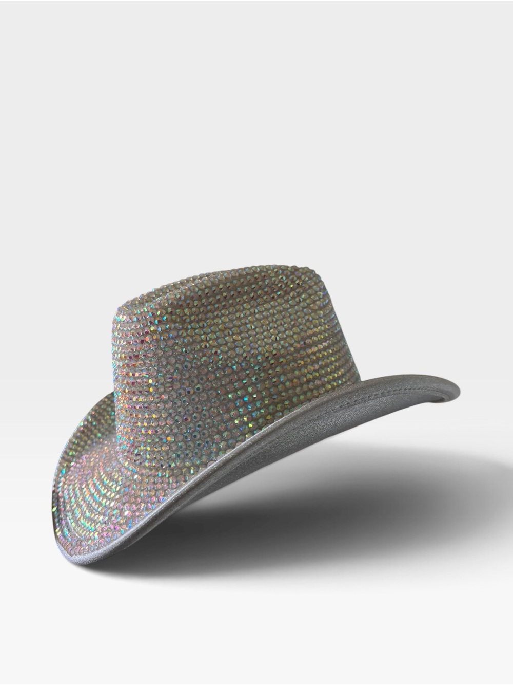 Iridescent Crystal Cowboy Hat - Women Accessories - Picture 2 of 4
